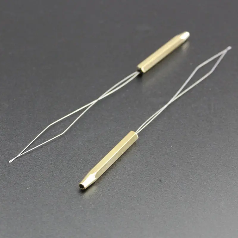 Silver + yellow fly tied winder Fishing outdoor supplies