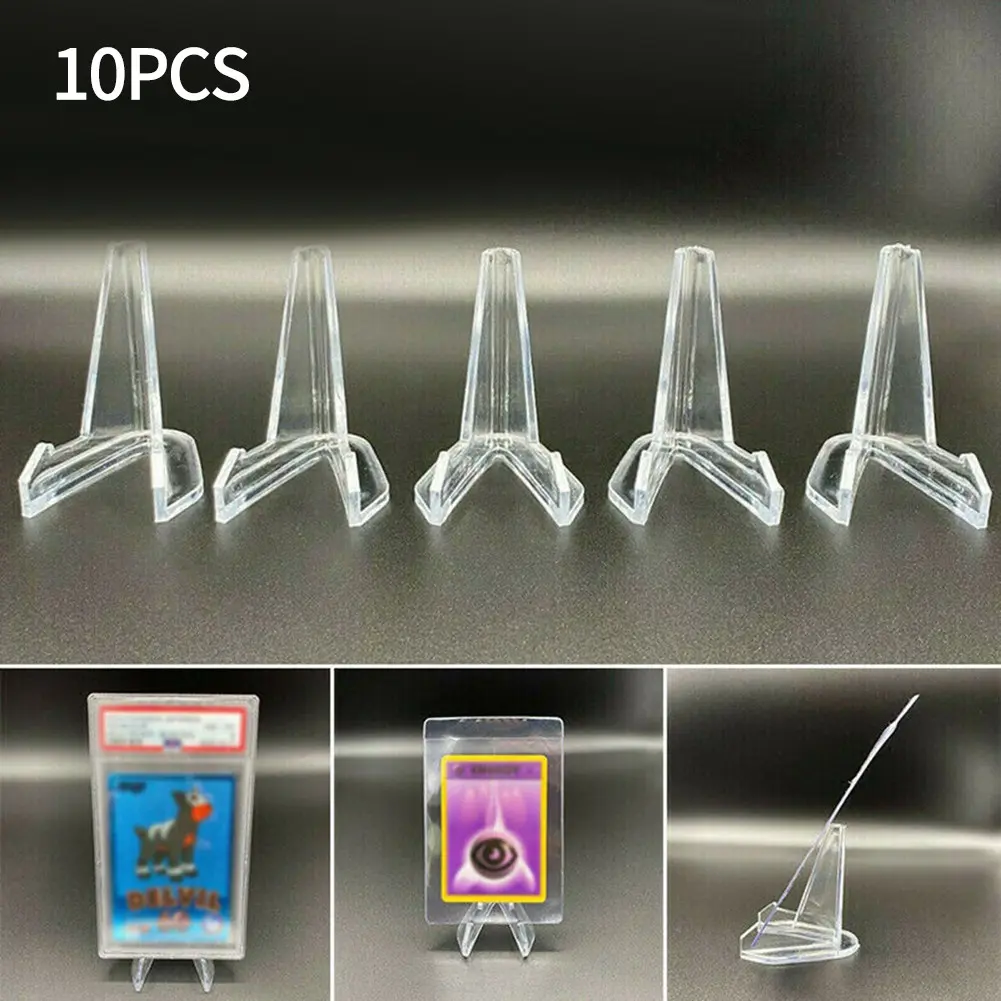 10X acrylic commemorative coin display stand transparent triangle display stand