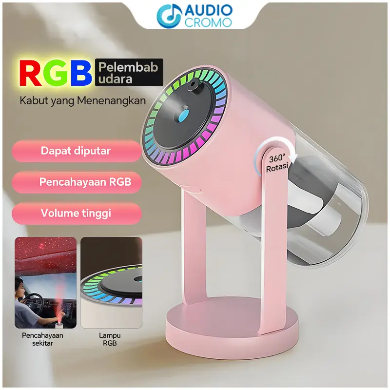 【2 in 1】280ml Pelembab proyeksi bintang yang dapat diputar lampu atmosfer diffuser pembersih udara semprotan aromaterapi garansi satu tahun 0