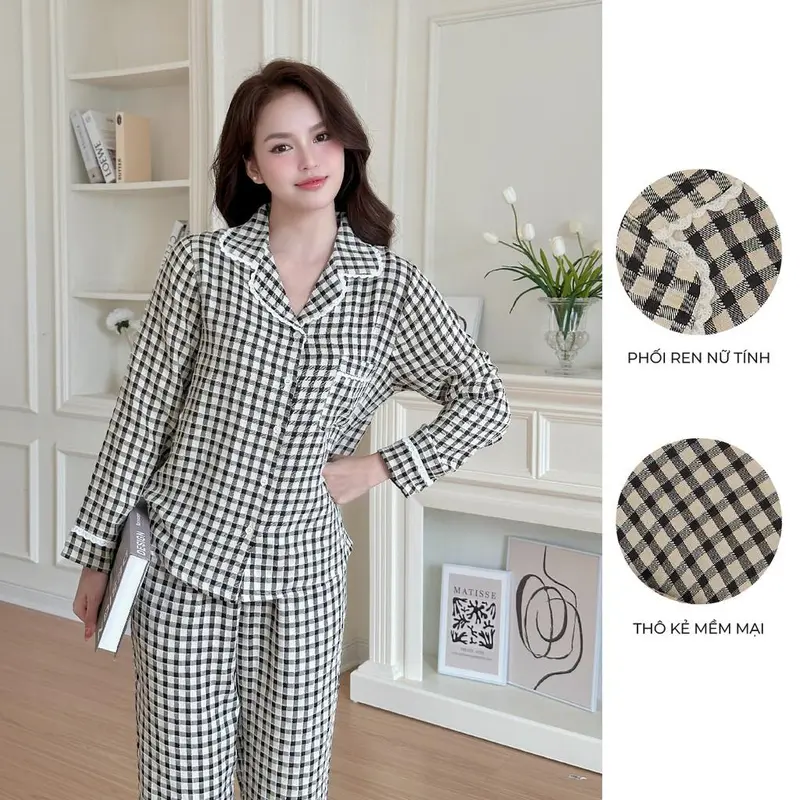 BỘ MẶC NHÀ ZAM - DTK - BỘ DÀI TAY KẺ THÔ COTTON 3