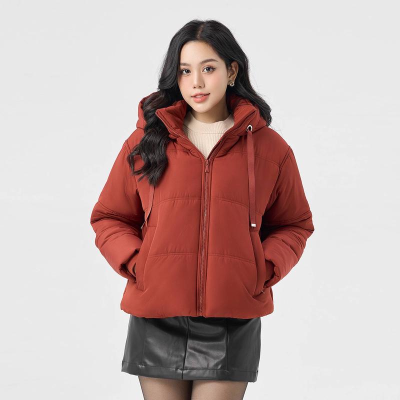   HOT  YODY Áo Phao Vip Nữ Dáng Ngắn Dây Rút Mũ PVN6006 