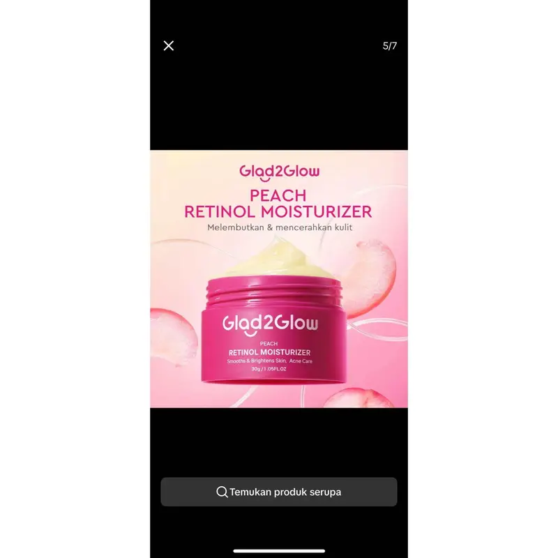 [2 PCS] GLAD2GLOW NIGHT RENEW BUNDLING 2 IN 1 / MOISTURAIZER RETINOL + PEELING SERUM AHA BHA PHA / MENCERAHKAN WAJAH / RETINOL RENEW SET 3