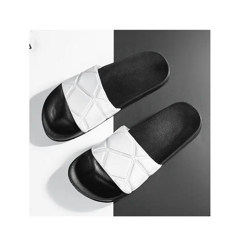 Product Introduction of 2025 new zebra and lip striped slippers, neutral and fashionable home slippers 12