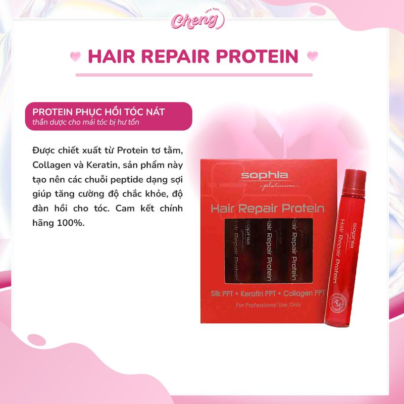Hair Repair Protein Sophia Platinum Phục Hồi Tóc Hư Nát Hàn Quốc | Chenglovehair, Chenglovehairs