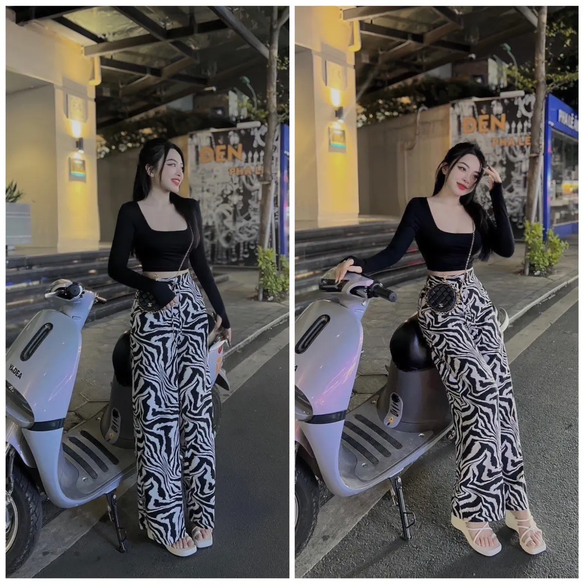 Bộ lụa mango áo thun. Quần lưng nẹp vó túi. Vải mango mềm, mịn, ko nhăn