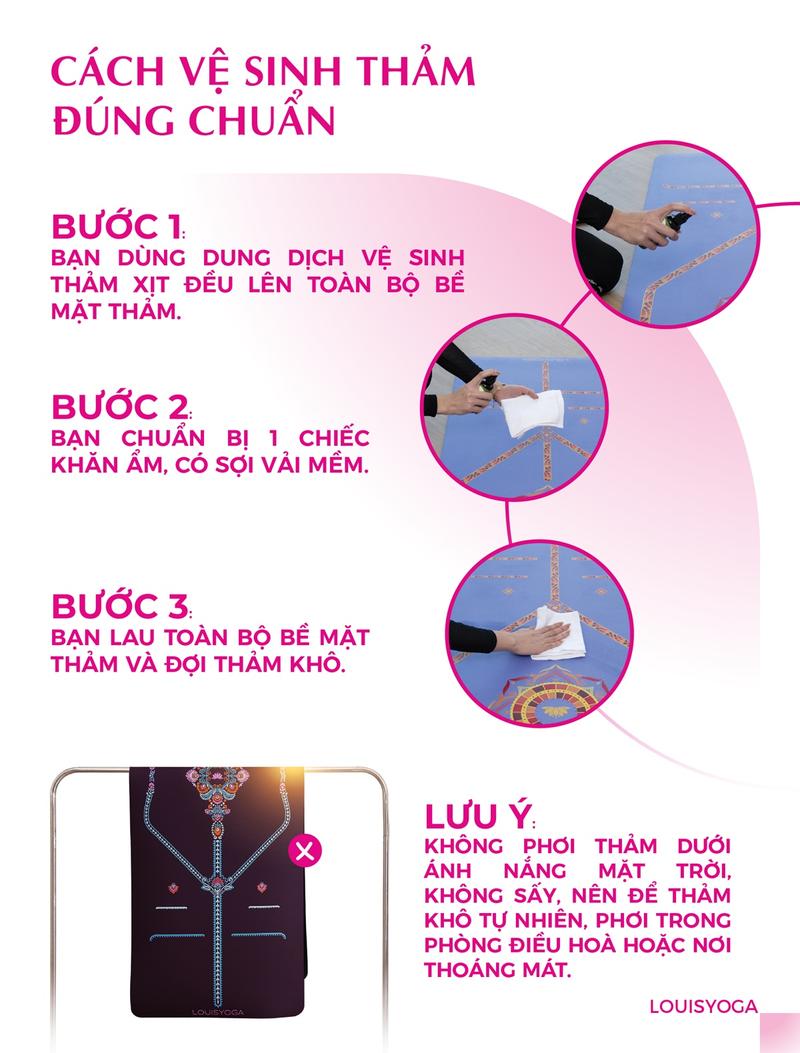 Product Introduction of Thảm Yoga cao su cao cấp Louis Yoga - F23 - Mặt nhám, Bám tay chắc chắn, Chống trơn trượt, Thấm hút tốt, Nhanh khô 34