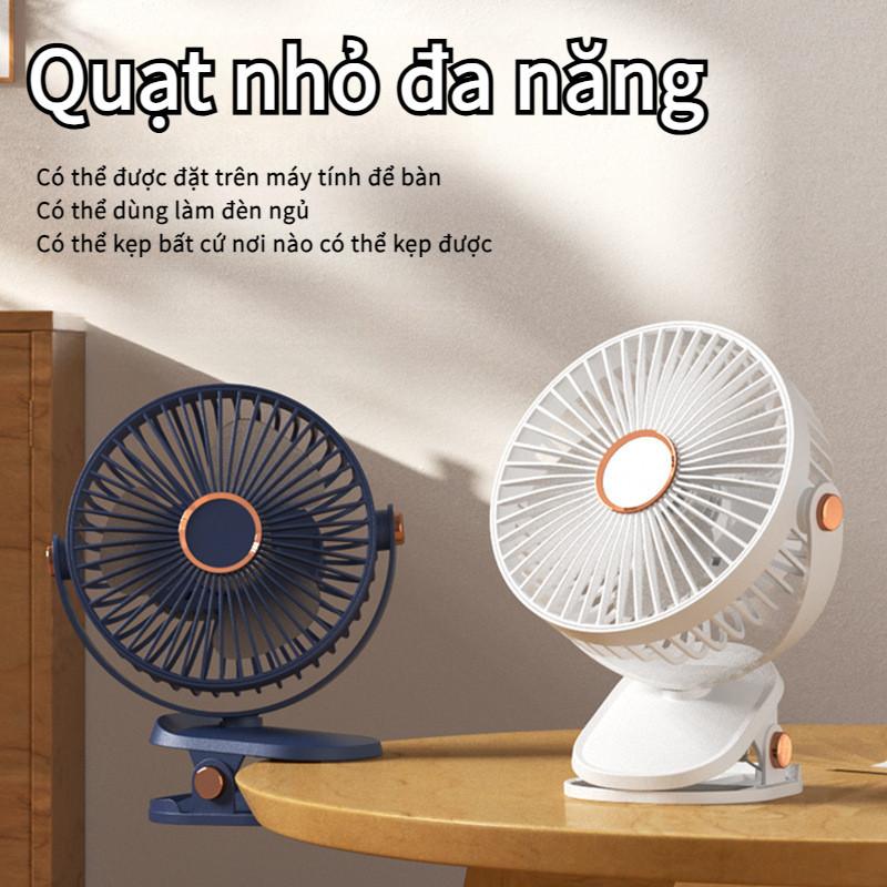 【Hot  Kẹp Quạt Mini Di Động sạc USB - Để Bàn Treo Tường Mang Đi Tiện Lợi Phụ Kiện