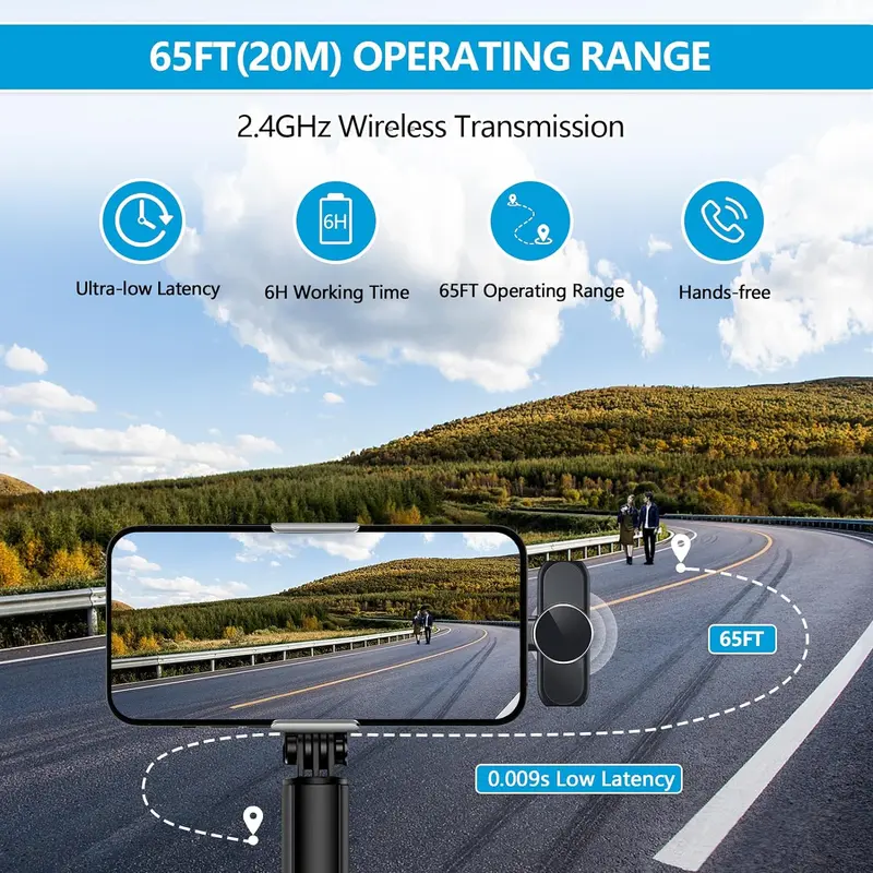 Wireless Collar Clip Microphone, 1 Set USB Rechargeable Wireless Lavalier Microphone, Portable Recording Mic for Video/Audio/Vlog Recording, Professional Microphone for Teaching, Interviews, Live Streaming, Mini Microphones, Electronics Audio Device 6