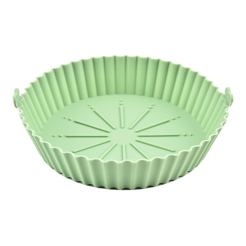 Product Introduction of Air Fryers Oven Baking Tray Fried Chicken Basket Mat Airfryer Silicone Pot Round Replacemen Grill Pan Accessories 29