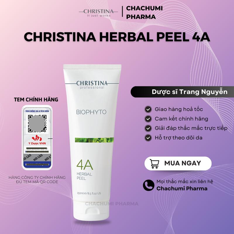 Mặt nạ thảo dược Christina Herbal Peel 4A làm sạch sâu detox da Làm Đẹp Da