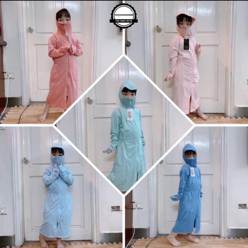 ÁO CHỐNG NẮNG TOÀN THÂN CHO BÉ tặng kèm khẩu trang 1