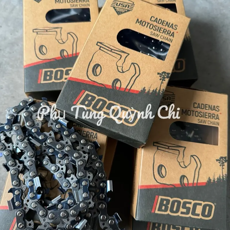 Xích cưa BOSCO Cải Tiến Mẫu Mới Chân Vuông 3 - 30/42/36/32/48 Mắt 3