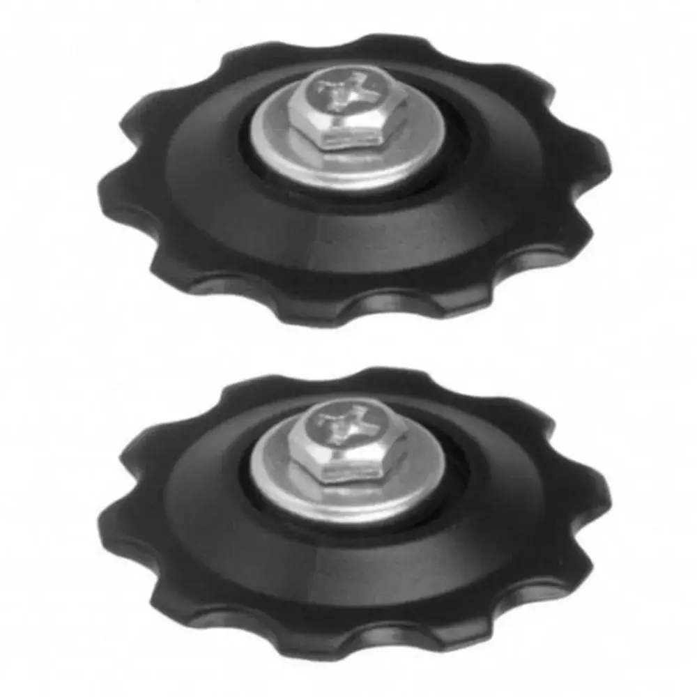 2pcs/set Smooth Shifting 10T 13T 15T MTB Bikes Jockey Wheels Plastic Bearing Jockey Wheel Bicycle Rear Derailleur Bearing Bike Guide Roller Axis Adapter Bike Rear Derailleur Pully Road Bike