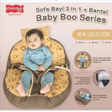 Dialogue Baby Sofa Bayi 3in1 DGK9222 - DGK9223 - DGK9224 Bantal Blue 5
