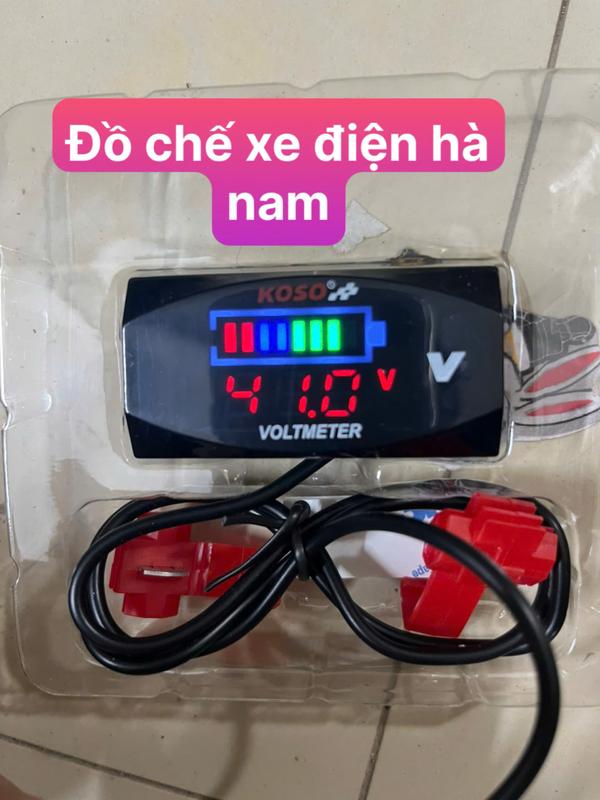 Đồng hồ báo vol Koso v2 có vạch 7-100v