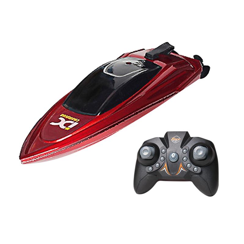 2.4GHz High Speed Mini RC Boat LED Light Waterproof Electric Remote Control Ship Children Remote Control Ship Toy Party Gift 9