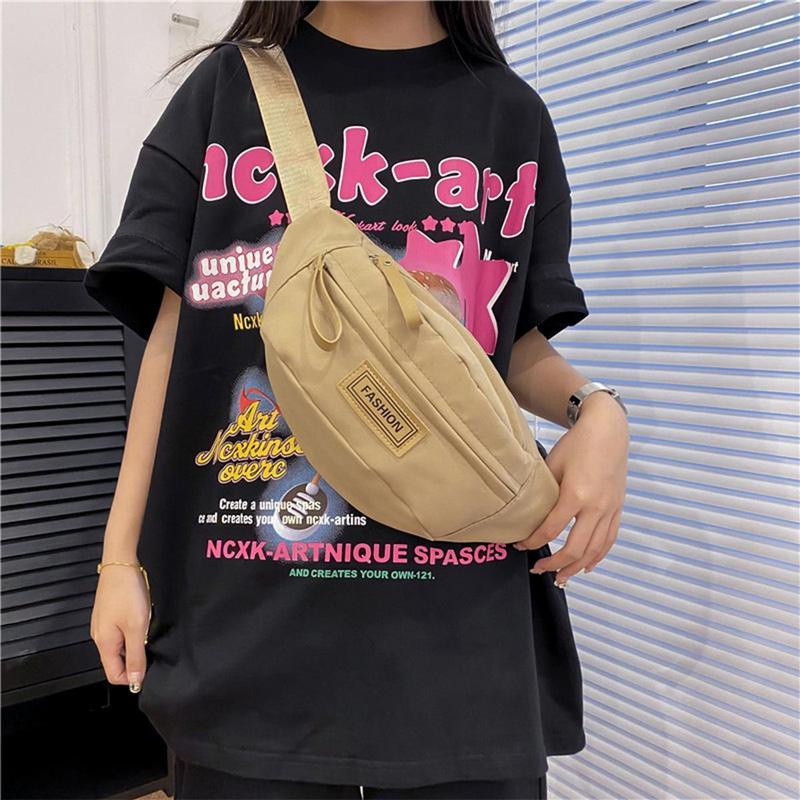 Chest Bag For Men Solid Color Waist Bag High Quality Women Shoulder Bag Multifunction Male Fanny Pack Crossbody Small Bag 2
