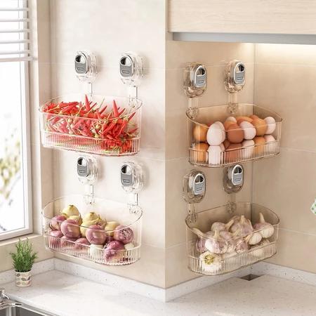 Kệ Đựng Đồ Đa Năng Hút Chân Không, Giá Để Đồ Treo Tường Không Khoan Đục Chịu Tải Lớn Thiết Kế Hiện Đại 1