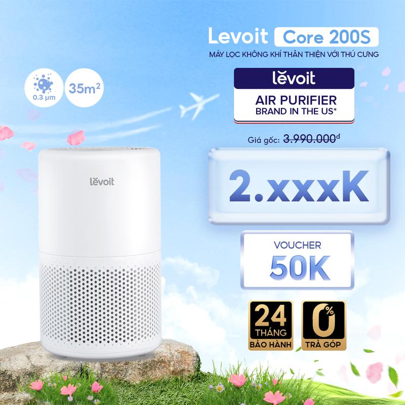Máy Lọc Làm Sạch Không Khí Levoit Core 200s | Công Nghệ Air Turbo | Hàng Chính Hãng