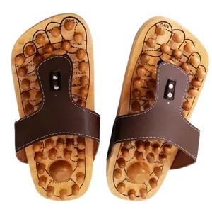 SANDAL JEPIT KAYU Kesehatan/Rematik yang suka pegal-pegal terutama di bagian kaki - Refleksi, Terapi, Asam urat, Dalam Ruangan Sandal Sandal Sandal jepit