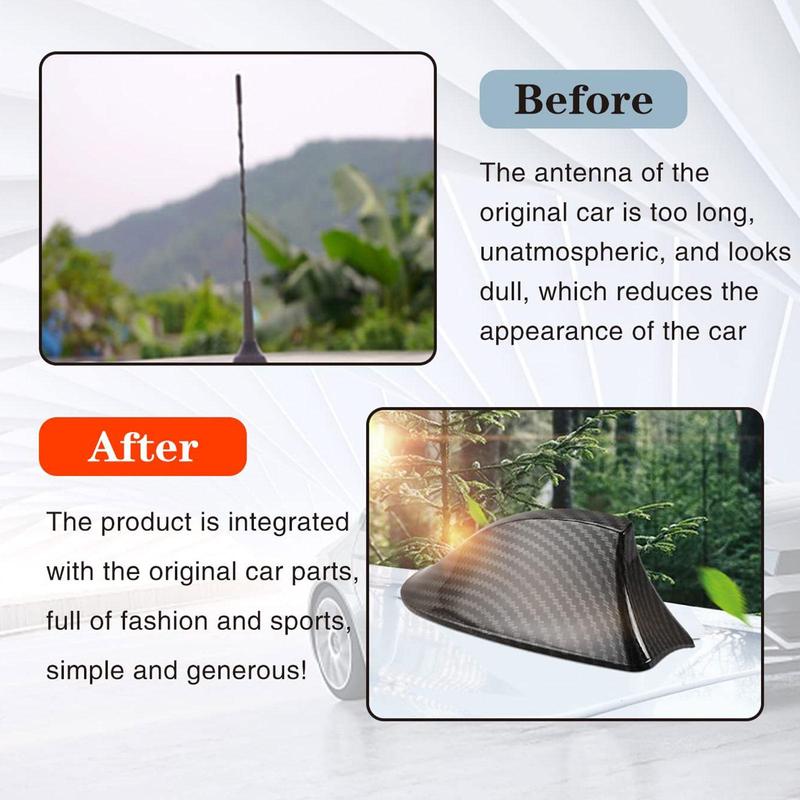 Product Introduction of 1 Pcs Car Shark Fin Day Shark Fin Antenna Signal Radio Painted Practical Carbon Fiber Efficient O1I6 21