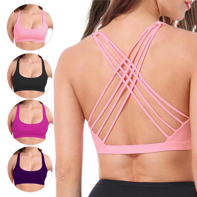 Product Introduction of Spring/Summer Cross Back Sports Vest, High Strength Shockproof Underwear, Yoga Fitness Running Bra 2