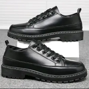 Sepatu Kasual Pria Bahan Sintetis Premium Ketzo Max pria sepatu pria Kerja Sepatu Hak Pantofel Shoes  Promo Ramadhan Ramadhan Extra Seru Hitam docmart oxford