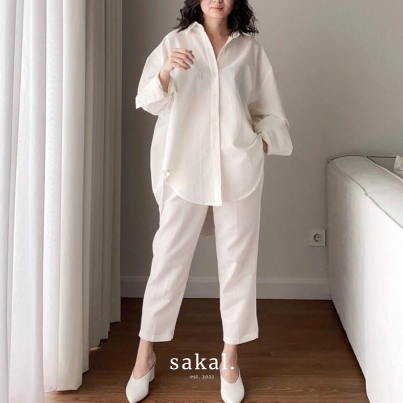 SAKAL Oversized Linen Set | Setelan Wanita 0