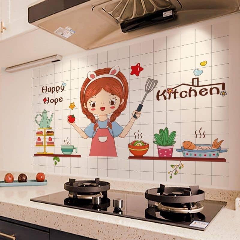 Product Introduction of decal dán bếp chống dầu mỡ,cách nhiệt (kt 60cmx90cm) 3