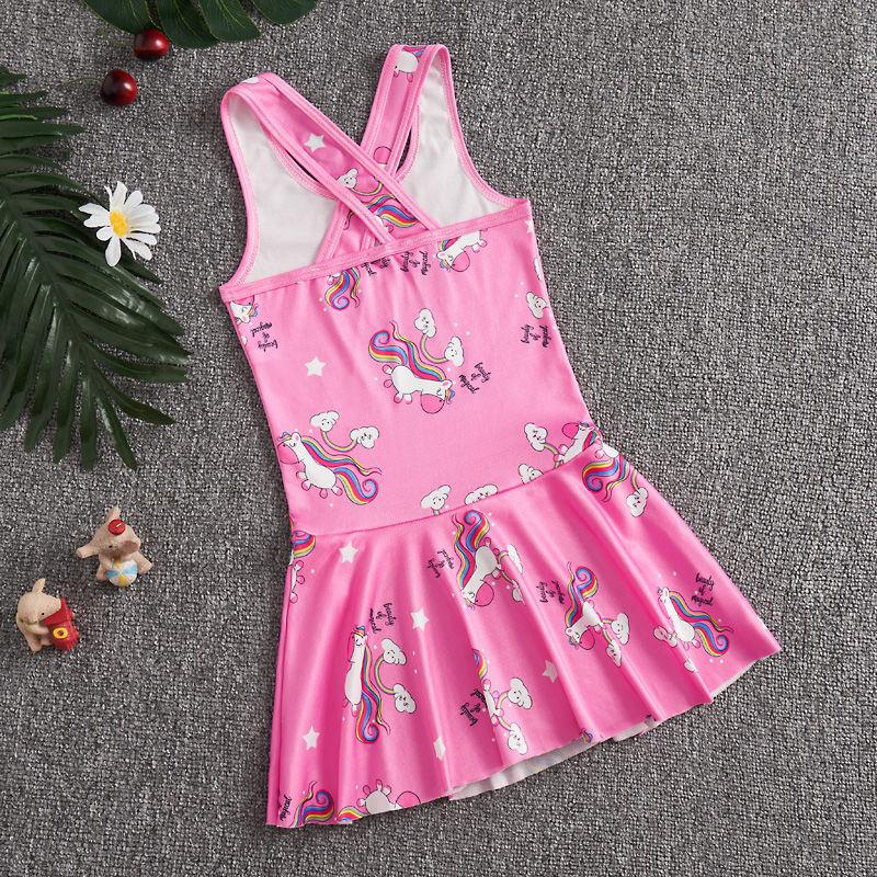 Product Introduction of Girl's One-Piece Swimming Suit Summer New Medium and Large Children Swimming Princess Skirt Little Girl Baby Swimsuit 13