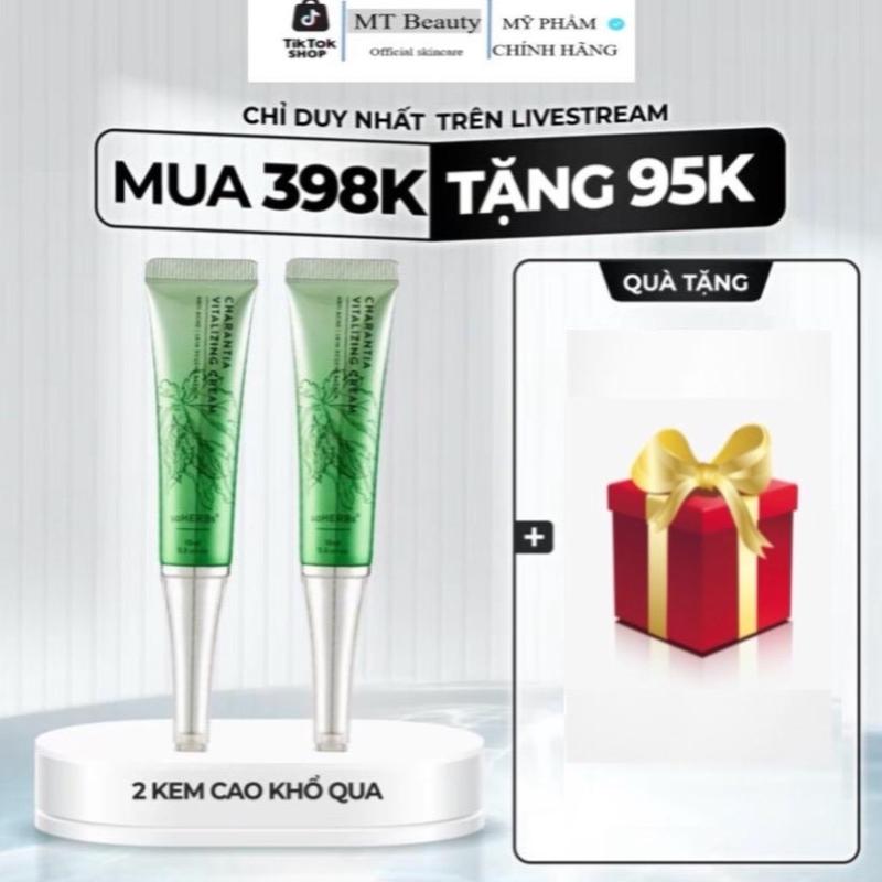 Combo 2 Kem Cao khổ Qua 10 ml -  [Charantia Vitalizing Cream] - Hỗ trợ giảm mụn Kem chấm mụn Chăm Sóc Da Skincare Tất cả các loại da