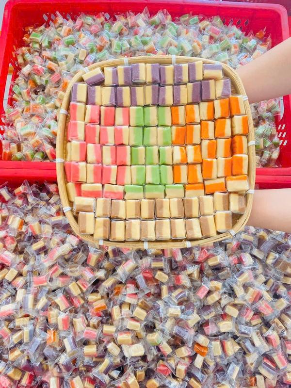  250G Kẹo sữa dừa non không đường Bến Tre - Kẹo dừa không đường ngũ vị  Snack Candy Ăn Vặt Chua 
