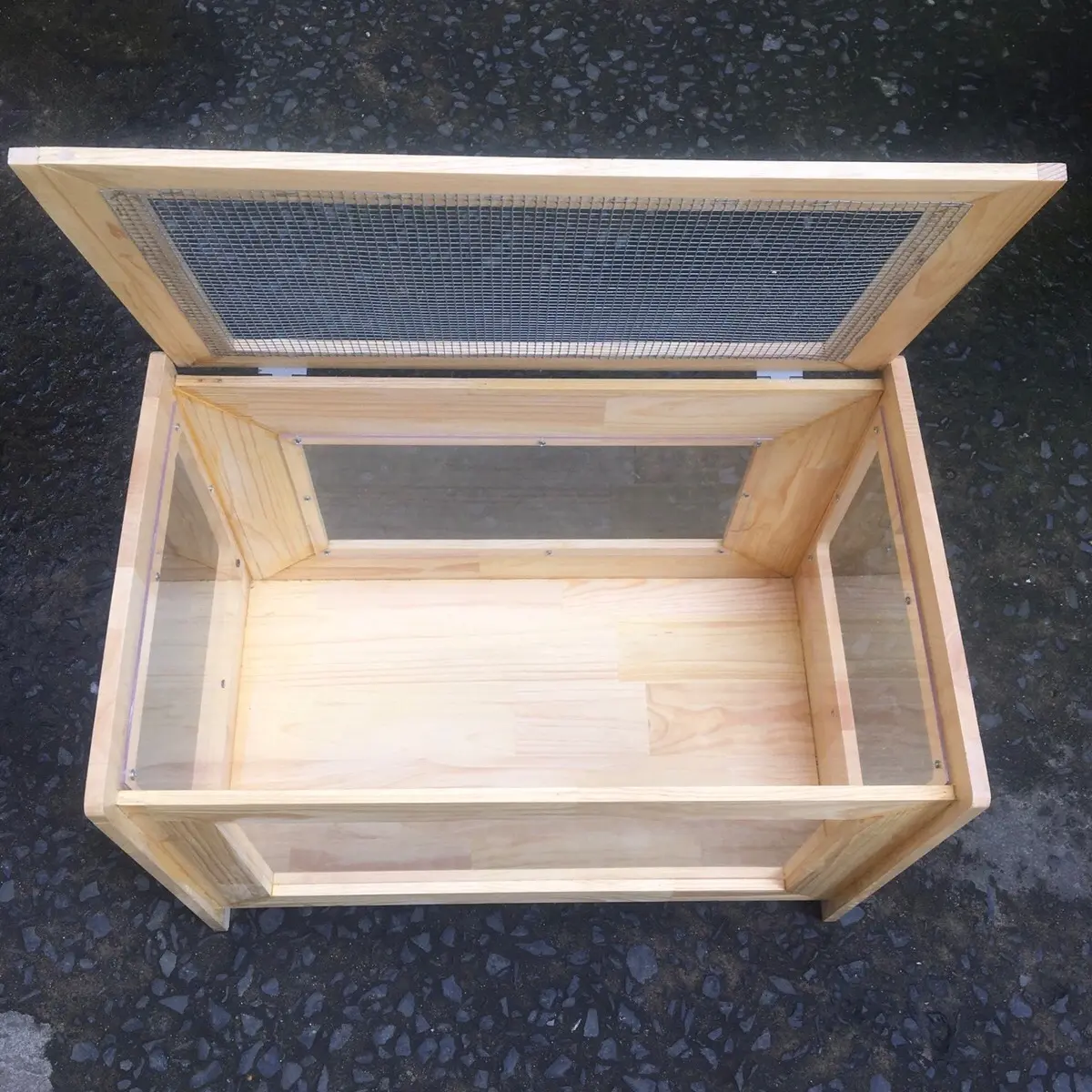 Chuồng hamster gỗ phối mica đẹp