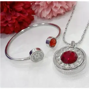 [PROMO TERBARU] 1 SET Kalung Kesehatan Quantum Pendant Bio Energy - Gelang + Kalung+ Box + Sertifikat Card