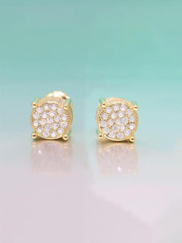 Women's Elegant Glittering Stud Earrings, Gifts for Her, Minimalist Stud Earrings for Women for Party, Daily Decor, Trendy All-match & Exquisite Jewelry for Birthday Gift 6