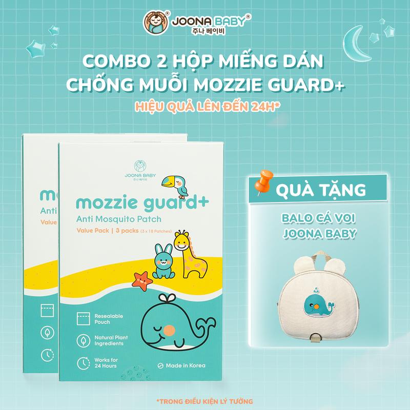 (Tặng balo Joona Baby) Combo 2 hộp miếng dán chống muỗi cho bé Mozzie Guard+(Hộp 54 miếng dán) - JOONA BABY Việt Nam