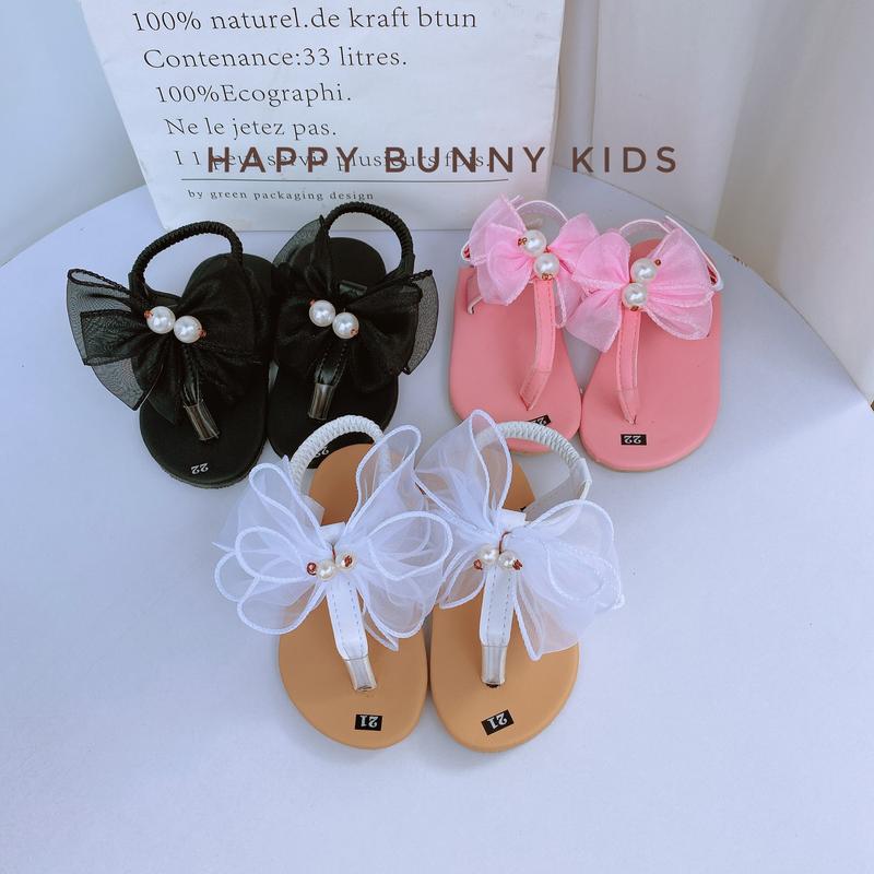 Giày dép cho bé Dép Sandal Dép Quai Hậu Xỏ Ngón Đính Nơ Công Chúa Cho Bé Gái HB125