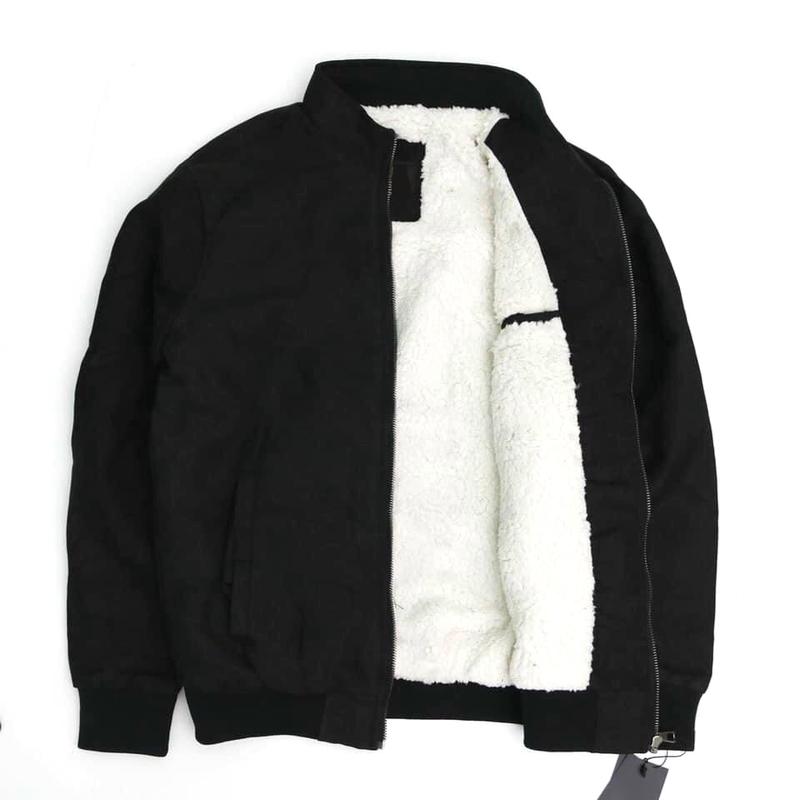  Áo Khoác Da Lộn Nam Lót Lông Cừu Cao Cấp VESCA W1 