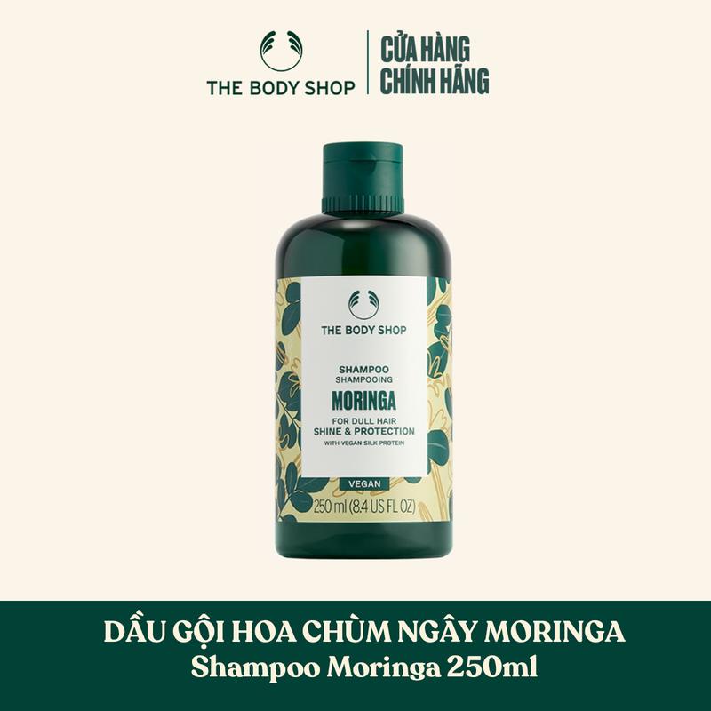 The Body Shop Dầu Gội Hoa Chùm Ngây Moringa Shine and Protection Shampoo 250ml - Dưỡng Tóc