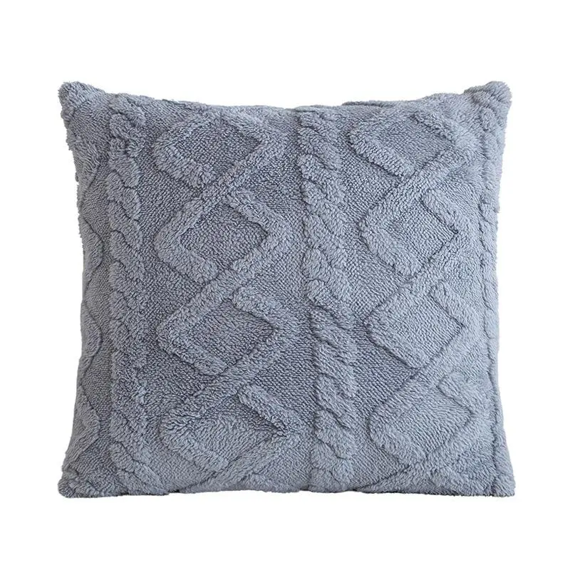 Vỏ Gối Nhồi Bông Màu Trơn Siêu Mềm, Thích Hợp Trang Trí Ghế Sofa Và Phòng Ngủ, Làm Bằng Nhung Kim Cương, Vỏ Gối Kê, Phát Hành Năm 2024 6