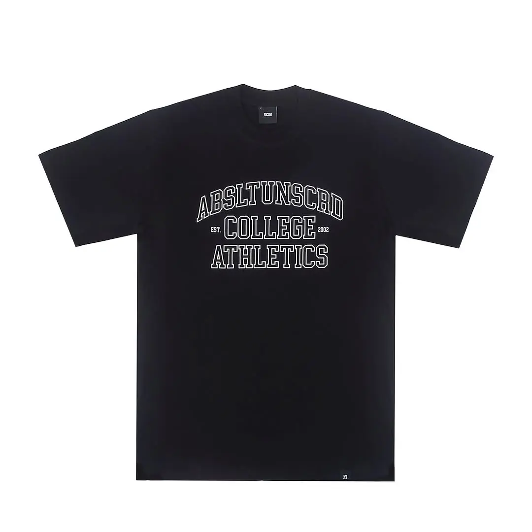 308 ABSLTUNSCRD - YA007 - T-SHIRT COLLEGE ATHLETICS - BLACK