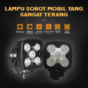Lampu Tembak 5 Mata Spot Sebar Light 50Watt Lamp Kerja Lamp Sorot Spotlight 50W Motor Mobil Truck Off Road/Lampu Tembak Sorot 50 Watt Dotrex 100% 5 Mata Truck Off Road 12/24V Car Kendaraan