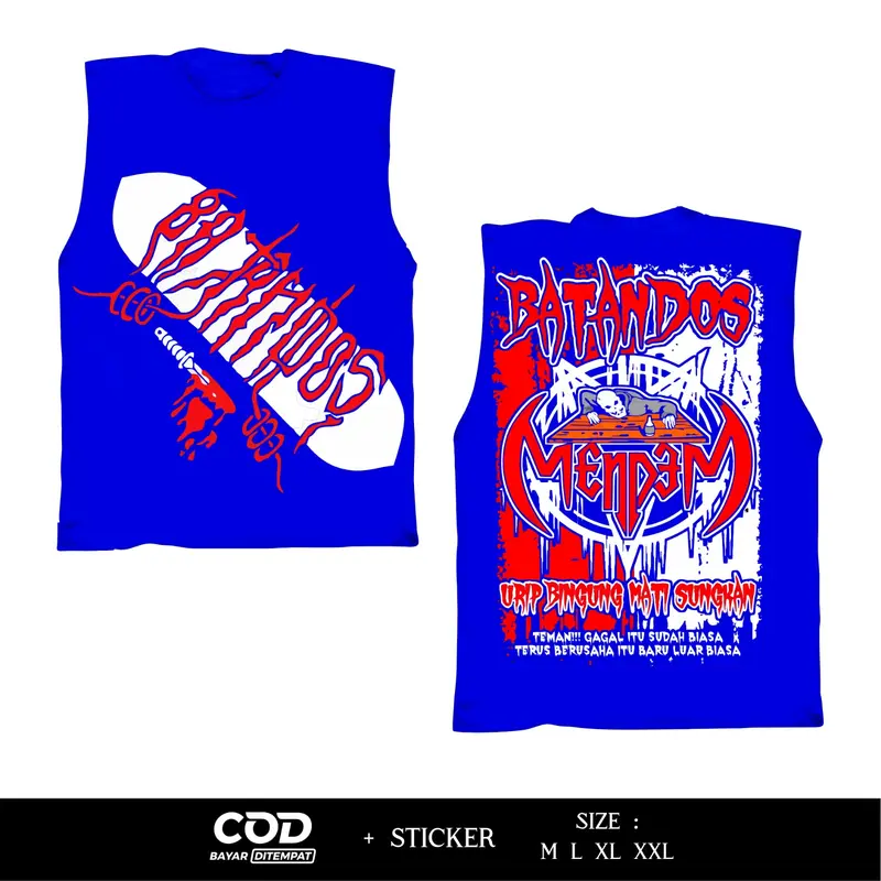 Kaos Singlet Netral Batandos Mendem Urip Bingung Mati Sungkan Sablon DTF Desain Terbaru By Inzavibe 3