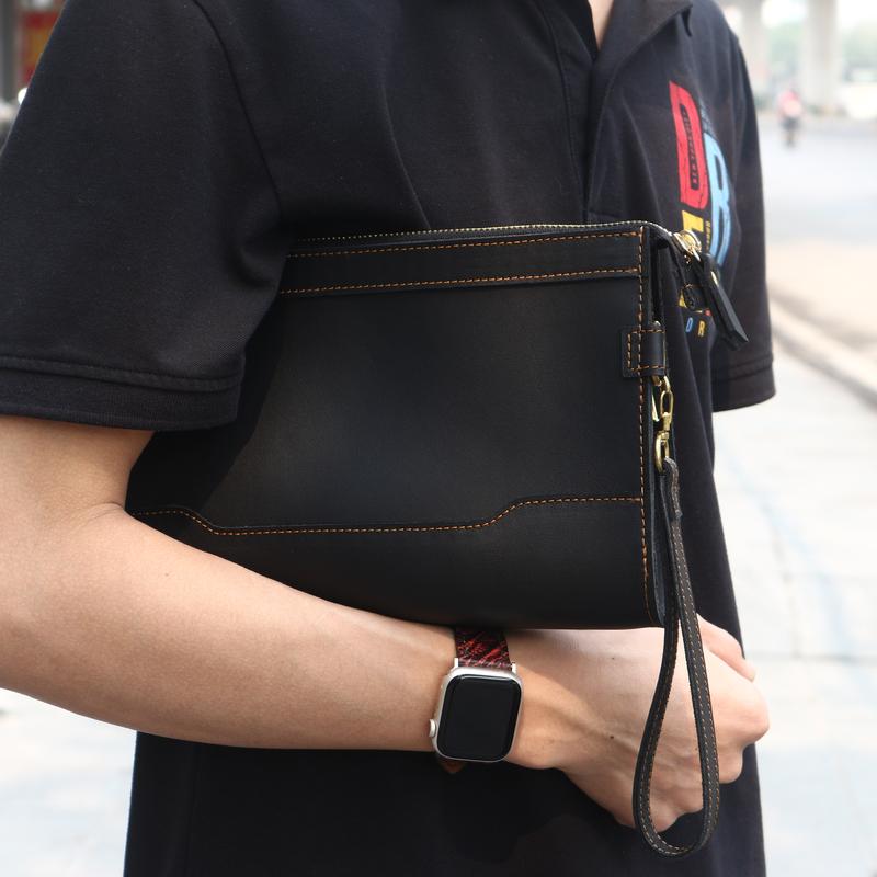 Túi clutch da bò thật, túi nam cầm tay khẳng định chất riêng.CT01 5