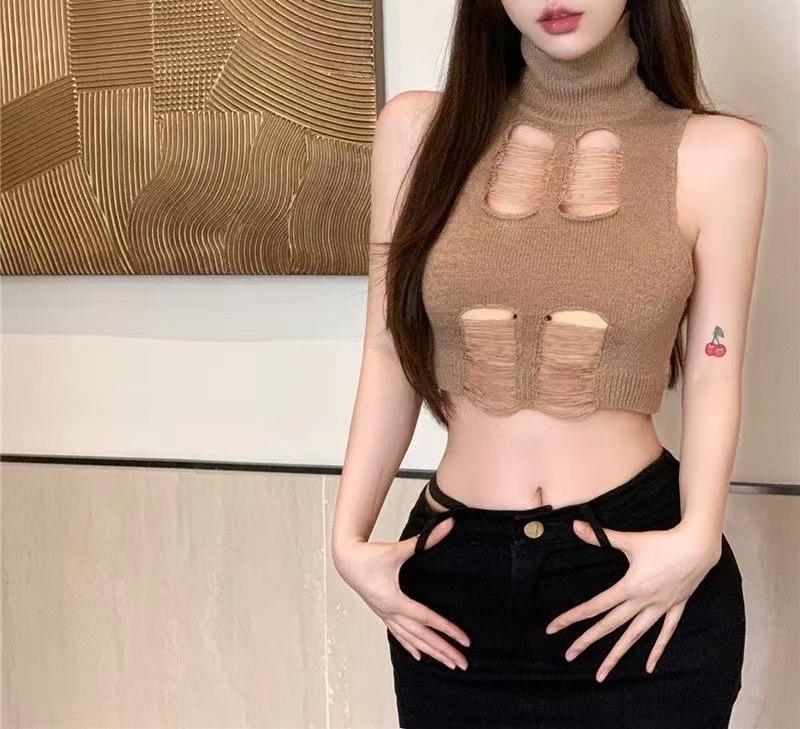 Product Introduction of Girl's Tank Top Halter Knit Stretchy SEXY GIRLS/HOT GIRLS New Age Girls-W391 1
