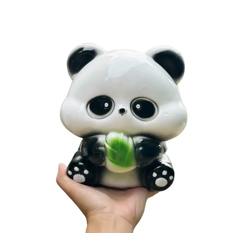 Gấu Trúc Cute, Heo Đất, Lợn Đất, Ống Tiết Kiệm, Đựng Tiền, Ống Heo Đồng 0