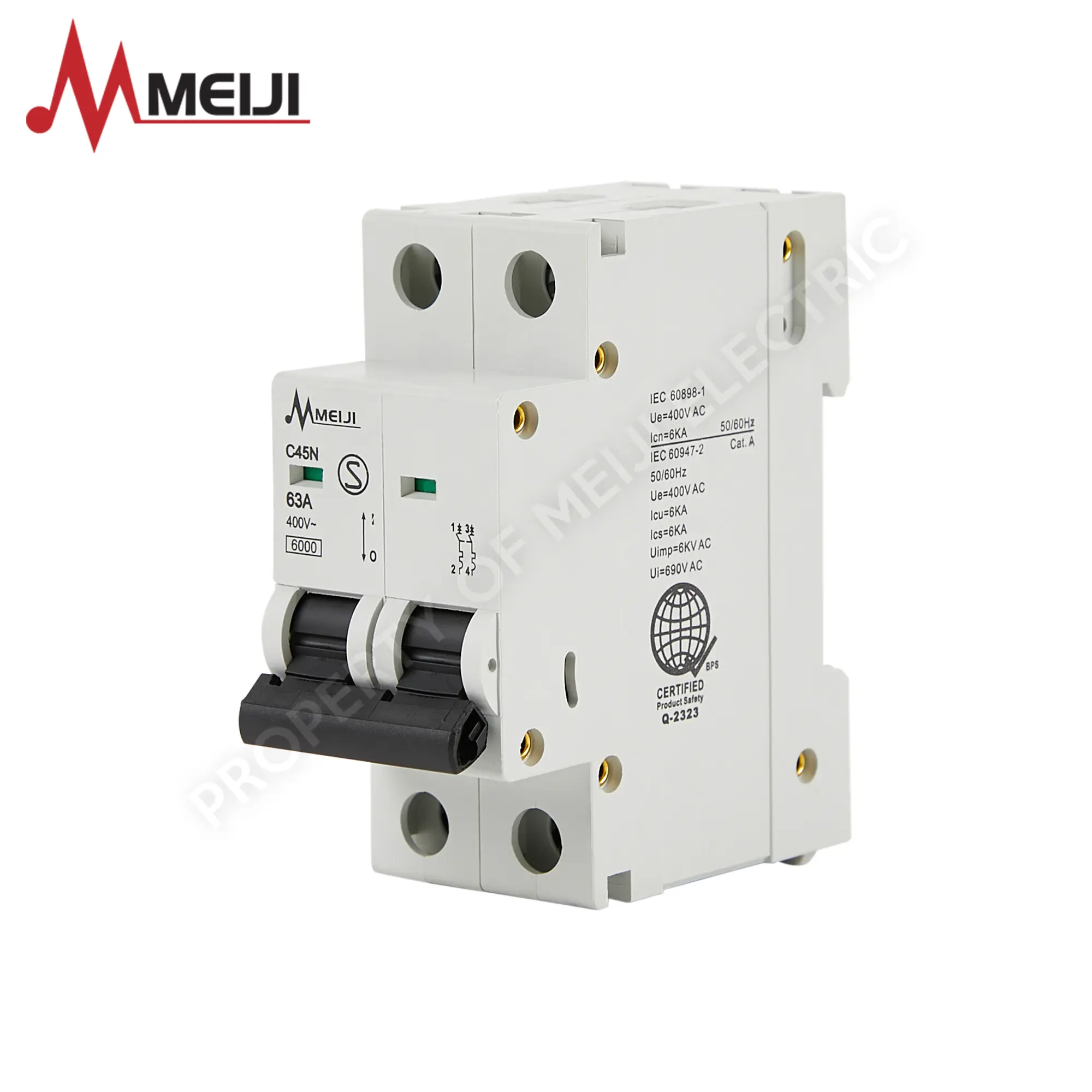 Miniature Circuit Breaker 2 Pole [40A-63A] [Meiji Miniature Circuit ...