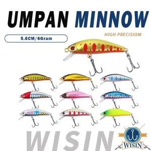 WISIN - Umpan Mancing Umpan Ikan Alat Pancing Kail Pancing Umpan Mancing relix nusantara Plastic Bait 1Pcs 5.6cm/6g Alat Pancing Murah Umpan Pancing Buatan Minnow Lure Umpan Pancing Top Water Lure