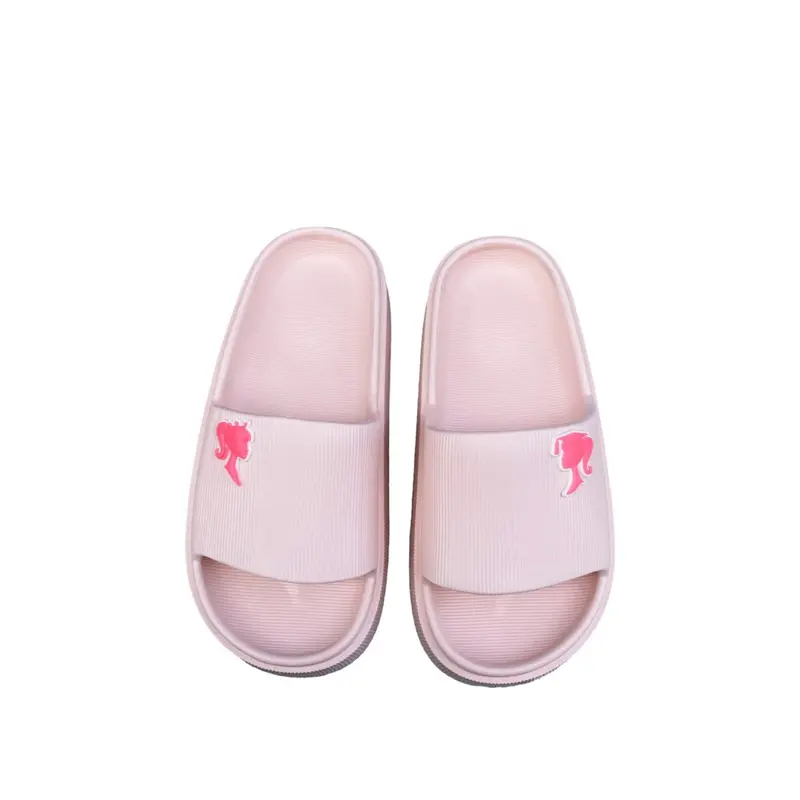 COLLIN SENDAL CEWEK DEWASA SELOP SENDAL SLIP ON TERBARU LOGO BARBIE B7840-1 Sandal Shoes Wanita 2