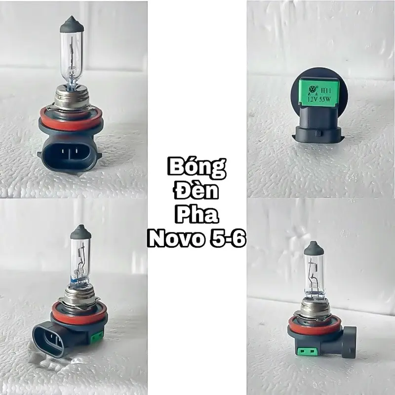 Bóng Đèn Pha Ánh Sáng Vàng Xe Máy (Chân H11) Nouvo Sx, Nouvo 5, Nouvo6, Novo Sx, Novo 5, Novo6 - Hàng Chất Lượng